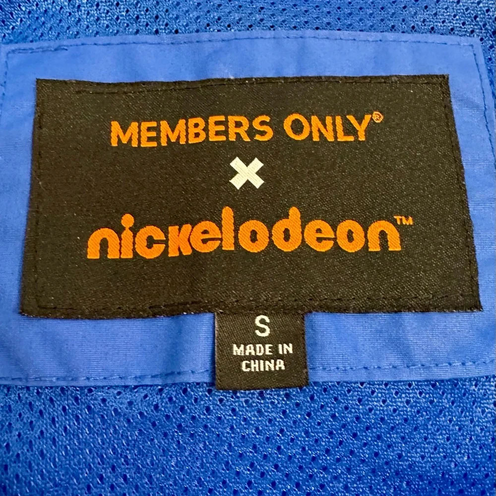 Members Only‎ Men’s Rugrats Blue windbreaker size small Nickelodeon